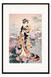 Gerahmter Kunstdruck Zierliche Fuyune