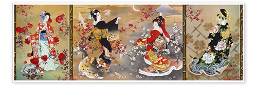 Poster Chinesisches Triptychon