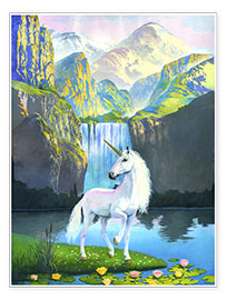 Wall print  White horse waterfall - Irvine Peacock