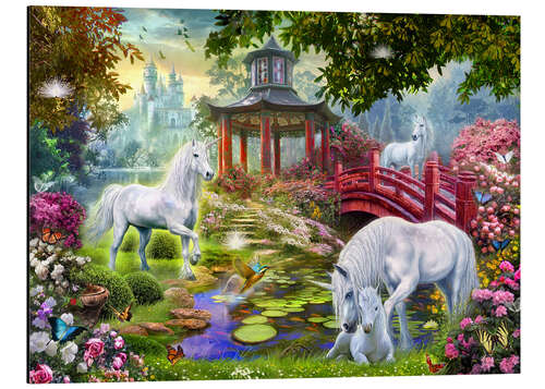 Aluminium print Unicorn summer house