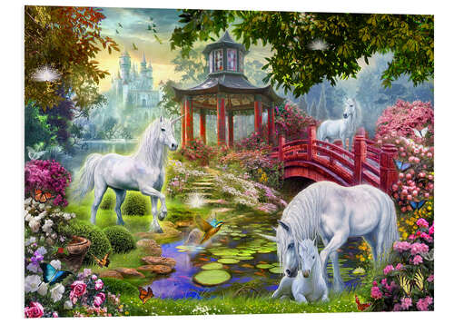 Foam board print Unicorn summer house