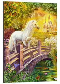 Cuadro de aluminio Enchanted garden unicorns