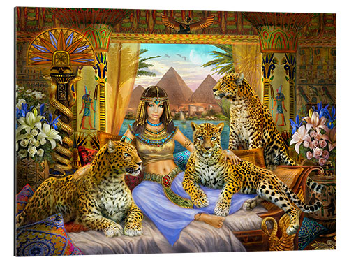 Aluminium print Egyptian Queen of the Leopards