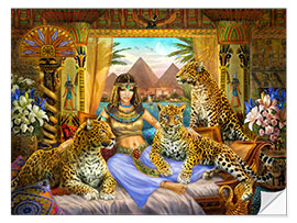 Wall sticker Egyptian Queen of the Leopards