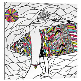 Galleriprint Surfer Girl