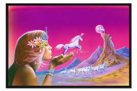 Gerahmter Kunstdruck Prinzessin für die Einörner