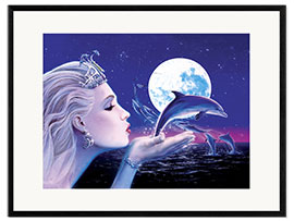 Plakat artystyczny premium w ramie Dolphin Princess