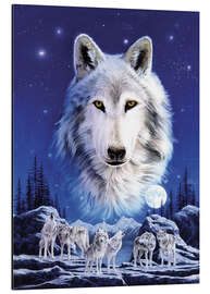 Magnettafel Die Nacht der Wölfe