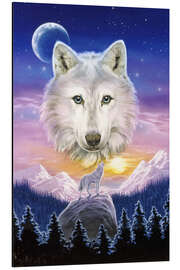 Magnettafel Bergwolf