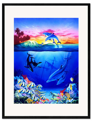 Innrammet kunsttrykk Ocean harmony