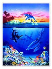 Poster  Harmonie océanique - Robin Koni