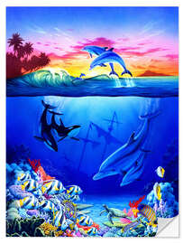 Selvklebende plakat Ocean harmony