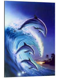 Magnettafel Die Welle reiten