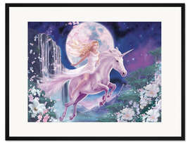 Gerahmter Kunstdruck Die Kraft des Einhorns