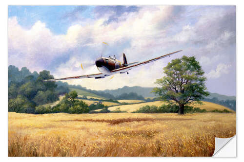 Selvklebende plakat British Supermarine Spitfire MK1