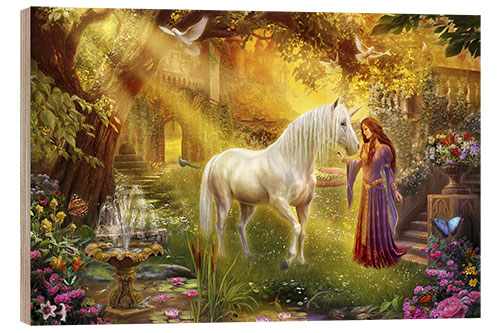 Quadro de madeira The secret garden