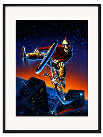 Gerahmter Kunstdruck BMX Zombie