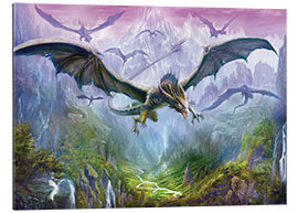 Tableau en plexi-alu La vallée des dragons