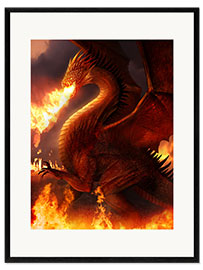 Framed art print Lord of the Dragons