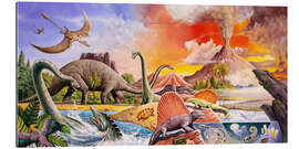 Gallery print Volcanic eruption in prehistoric times