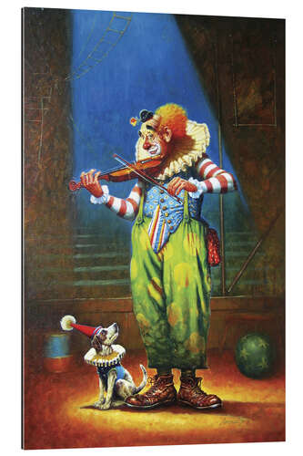 Galleriataulu Clown and dog