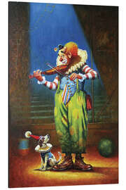 Magnettafel Clown und Hund