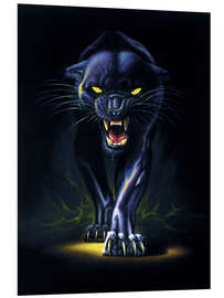 Foam board print Black panther