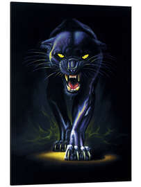Magnettafel Schwarzer Panther
