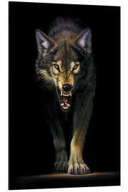 Magnettafel He­r­an­schlei­chender Wolf