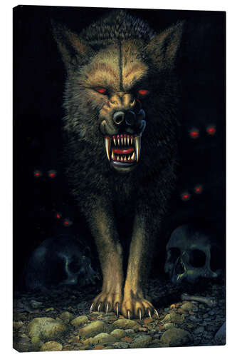 Lerretsbilde Demon wolf