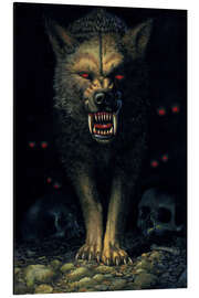 Magnettafel Dämonenwolf