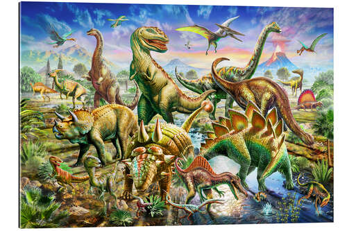 Gallery Print Versammlung der Dinosaurier