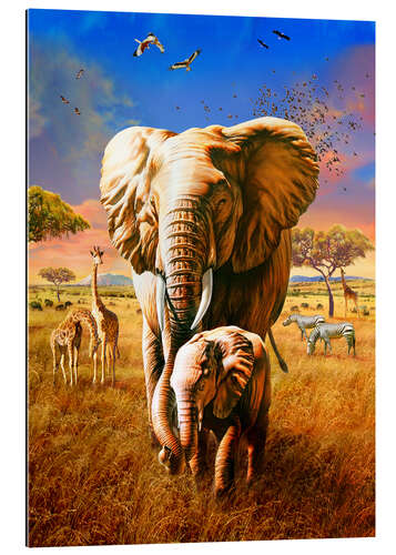 Gallery print Elephants