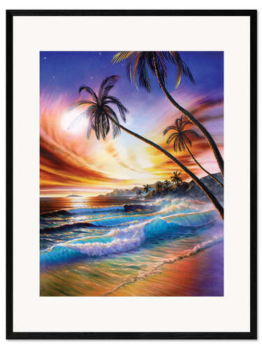 Gerahmter Kunstdruck Tropischer Strand