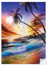 Wall sticker Tropical beach