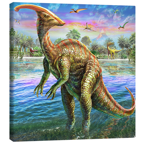 Canvas print Parasaurolophus