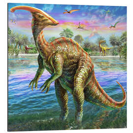 Magnettafel Parasaurolophus