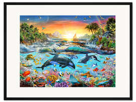 Gerahmter Kunstdruck Das Unterwasserparadies