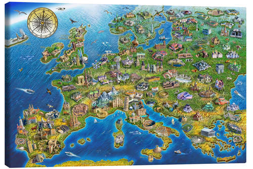 Canvas-taulu European Landmarks