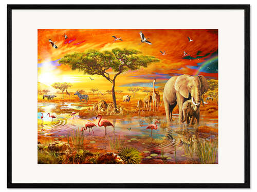Framed art print Savanna Pool