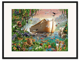 Gerahmter Kunstdruck Die Arche von Noah