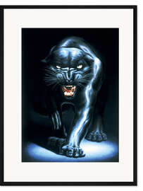 Gerahmter Kunstdruck Der schwarze Panther