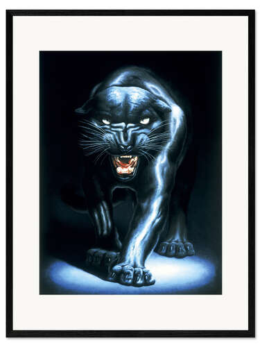 Gerahmter Kunstdruck Der schwarze Panther