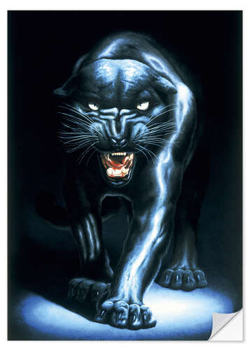 Selvklebende plakat Black Panther