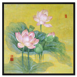 Gerahmter Kunstdruck Traumlotus