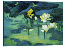 Quadro em alumínio Emerald pond - Ailian Price