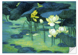 Naklejka na ścianę Emerald pond - Ailian Price