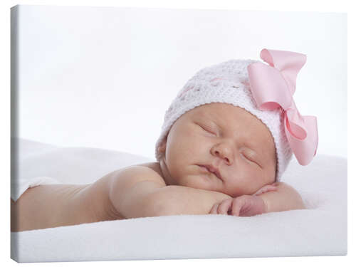 Canvas print Newborn sleeping