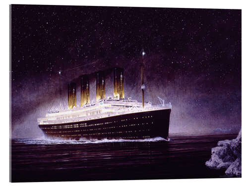 Acrylic print RMS Titanic at night