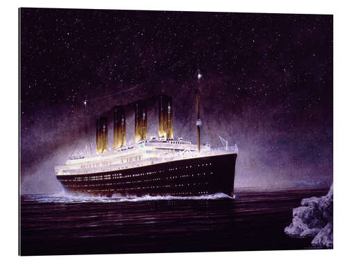 Galleritryk RMS Titanic om natten